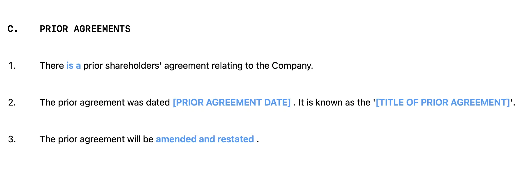 A screenshot showing additional information following a change in the previous information provided