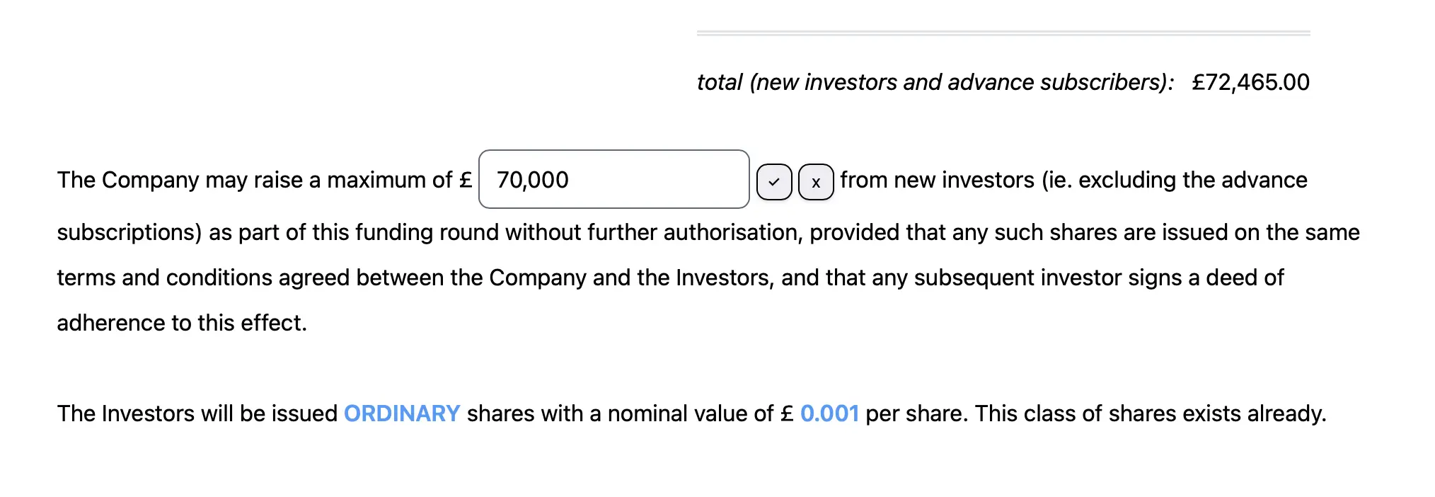 A screenshot demonstrating a user inputting illogical data
